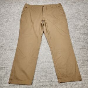 Columbia Hiking Pant Lightweight Mens 40x30 Tan Straight Fit Khaki Slim Cargo
